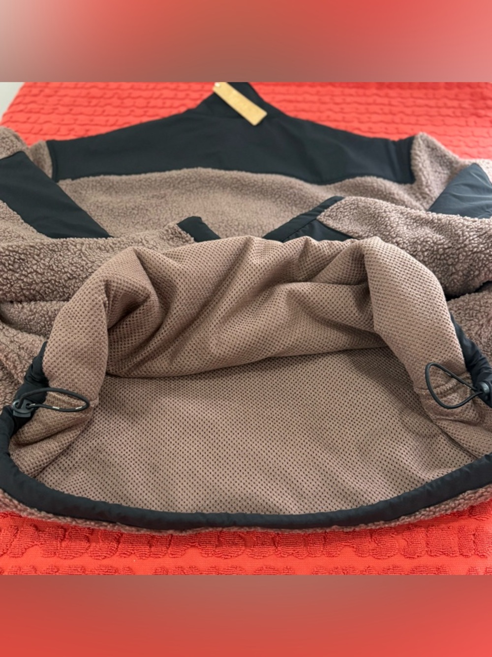 🔥 SKIMS Teddy Half Zip Pullover | Umber | S | NWT 🔥 - Picture 7 of 9